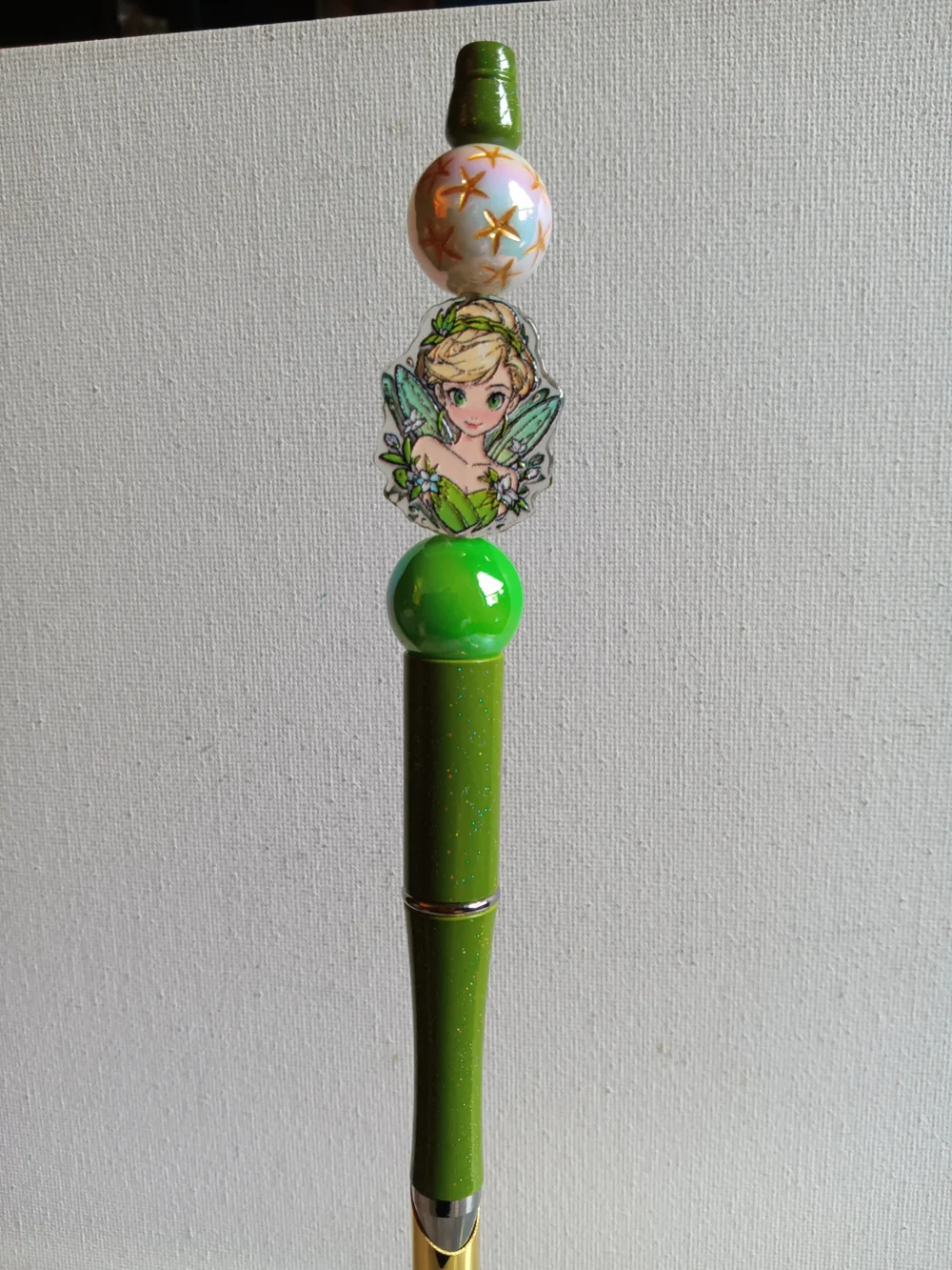 Green Fairy-Themed Beadable Pen